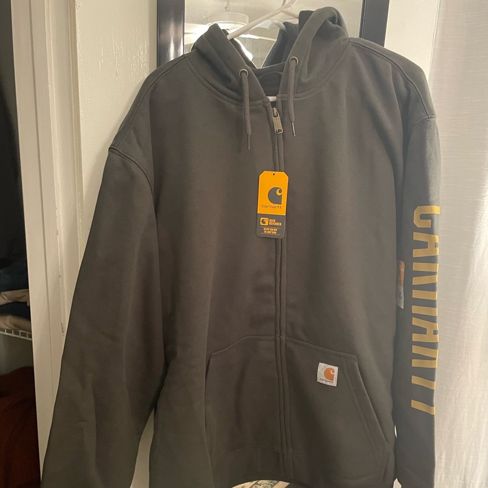 Carhartt Rain Defender Loose Fit Lined Logo Graphic Sweatshirt